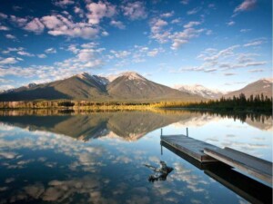 The Vermillion Lakes Road Just Minutes From The Banff Town